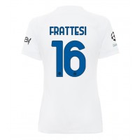 Fotbalové Dres Inter Milan Davide Frattesi #16 Dámské Venkovní 2023-24 Krátký Rukáv